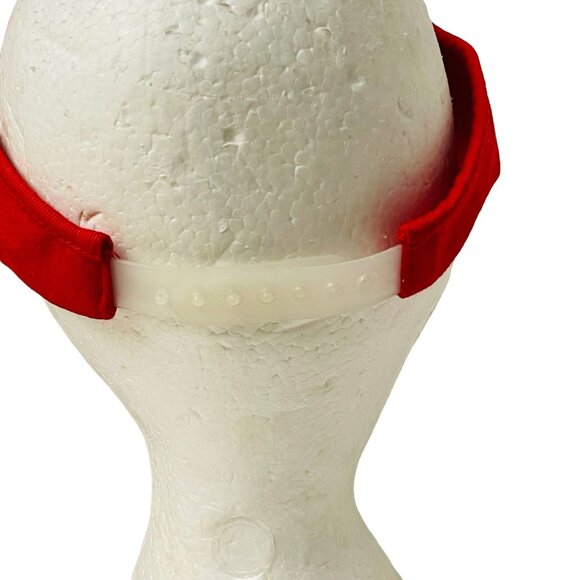 Gávea Golf & Country Club Hat Rio De Janeiro Red Golf Visor Adjustable Strap - Picture 6 of 6